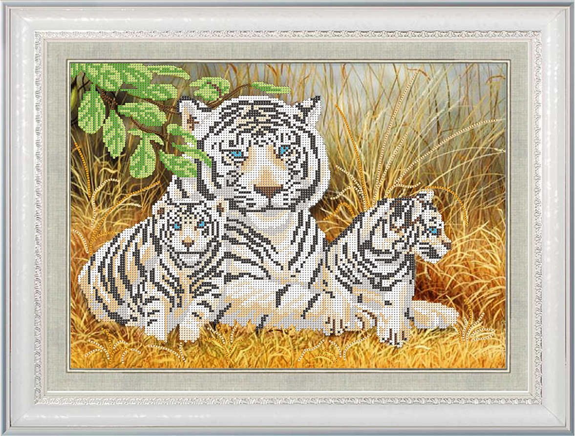 Семья тигров арт